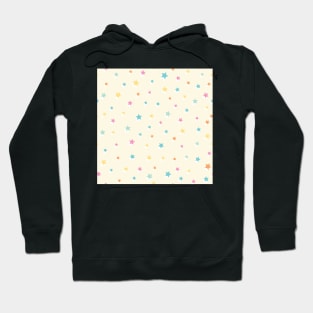 pastel-colored tiny stars Hoodie